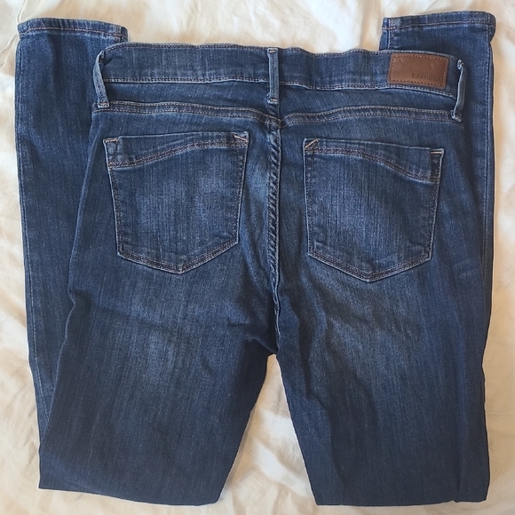 Express Blue Skinny Jeans with Distressed Details - Picture 4 of 4